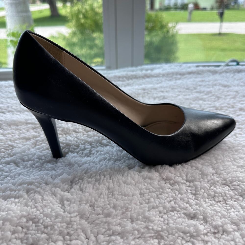 Cole Haan Grand.OS womens shoes pumps black sz 9C Leather point dressy business